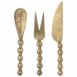 Ustensiles à fromage Haolin - Set de 3 | Laiton