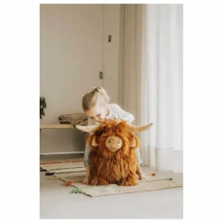 Vache Highlande à bascule | Marron