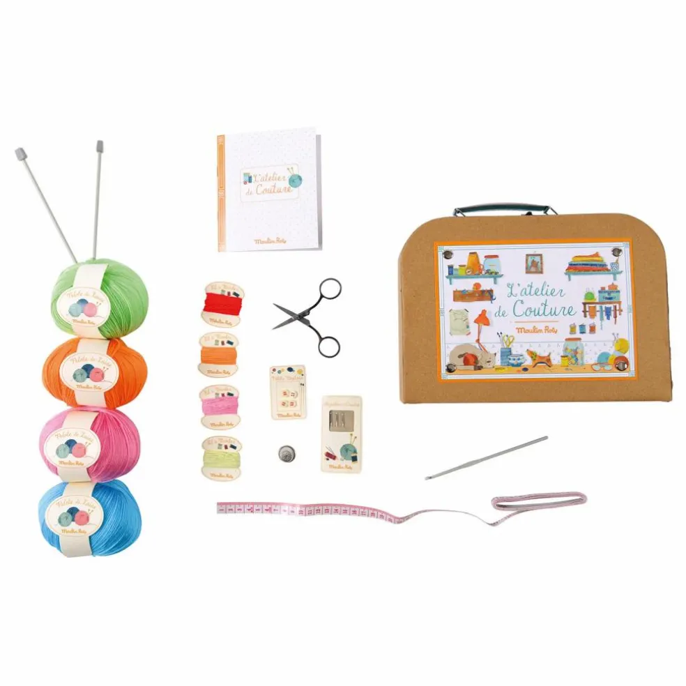 Valise couture - Set de 21 accessoires | Bleu