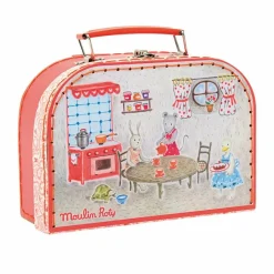 Valise dînette à pois