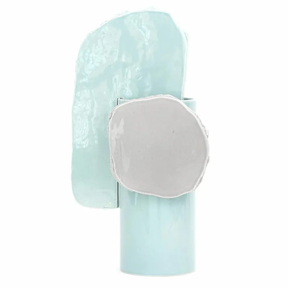 Vase découpage feuille - Ronan & Erwan Bouroullec | Bleu Glacier