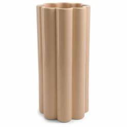 Vase Duetto Solo en céramique | Beige