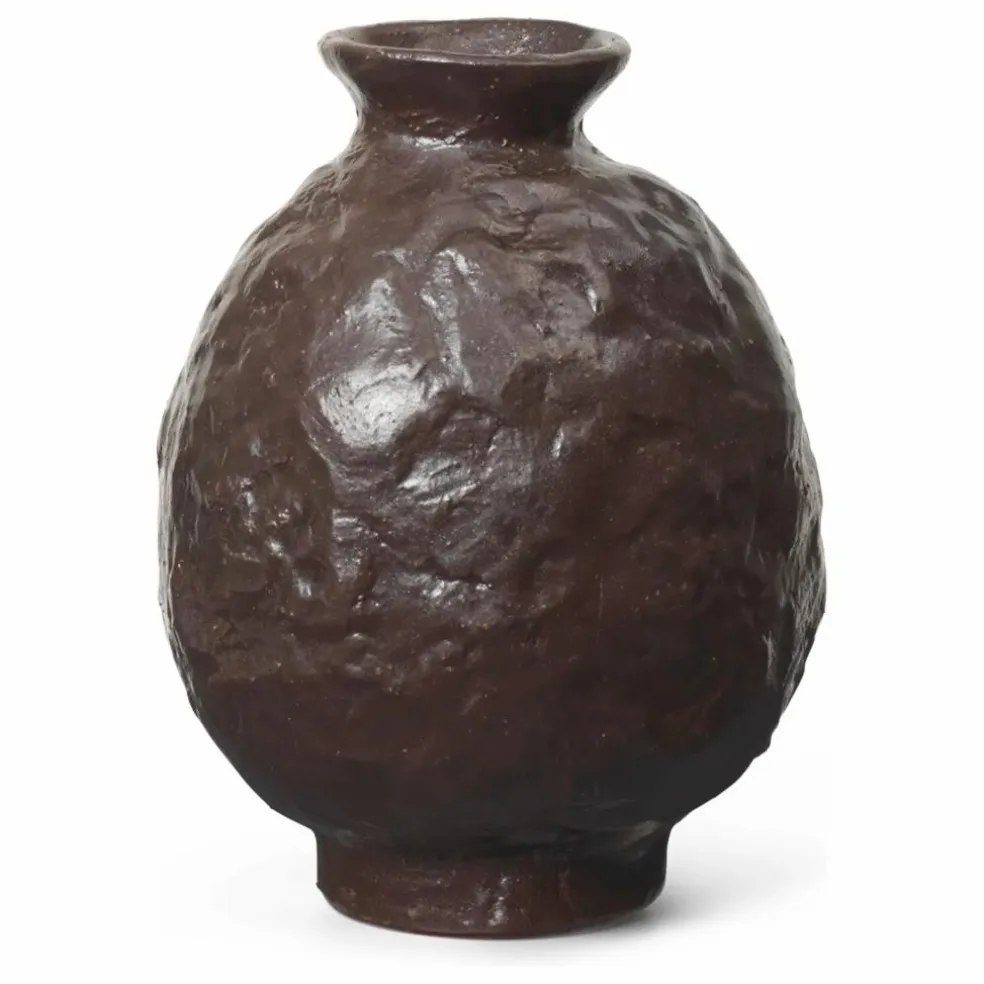 Vase en terracotta Doro | Marron
