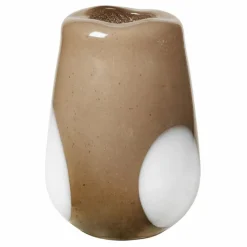 Vase en verre Ada | Gris taupe