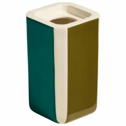 Vase Facettes | Vert mousse