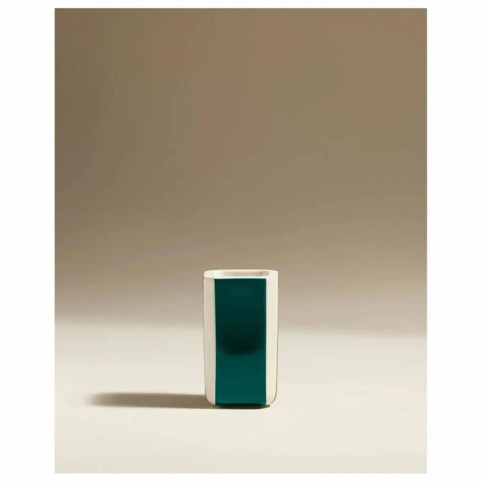 Vase Facettes | Vert mousse