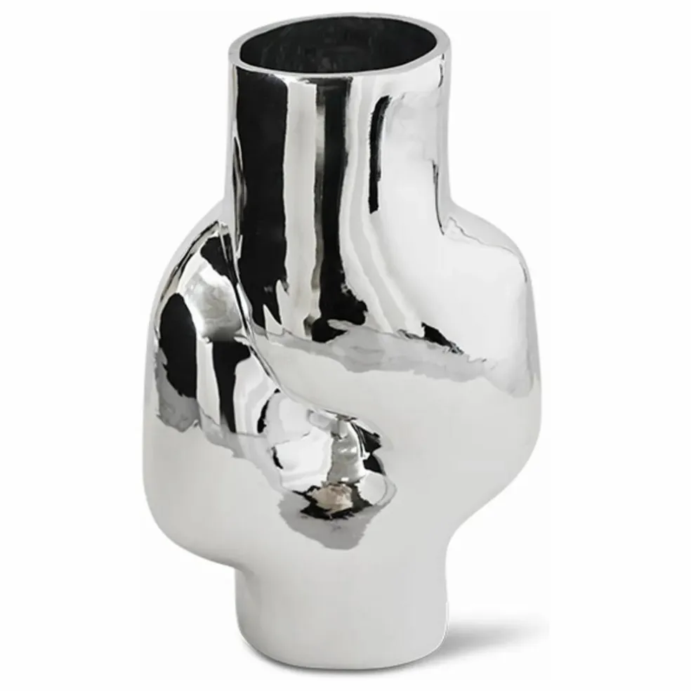 Vase Gleam | Chromé