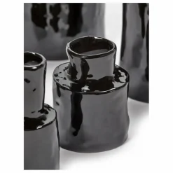 Vase Héléna en céramique | Noir