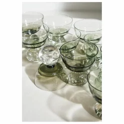 Verres à pied Eternal snow - Set de 6 | Vert