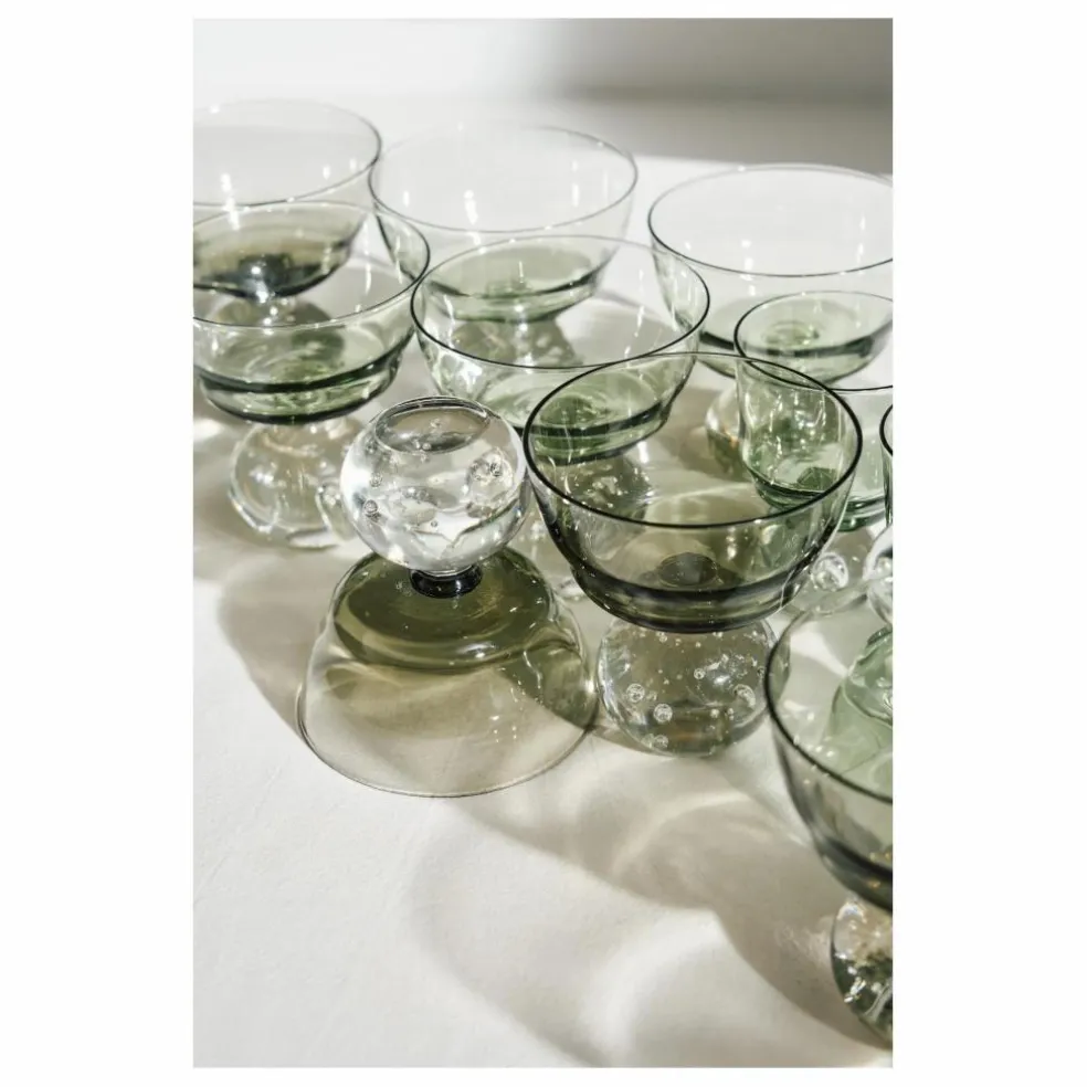 Verres à pied Eternal snow - Set de 6 | Vert