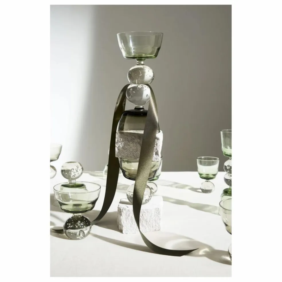 Verres à pied Eternal snow - Set de 6 | Vert
