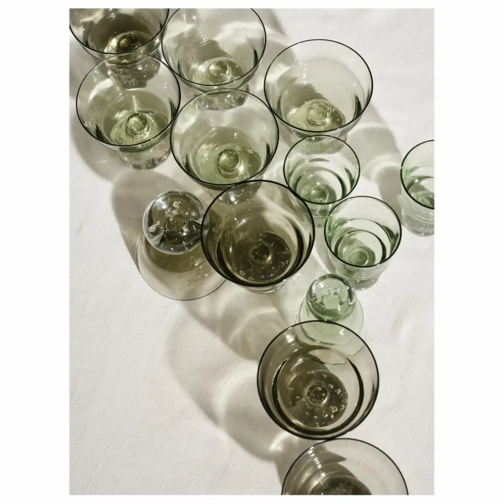 Verres à pied Eternal snow - Set de 6 | Vert