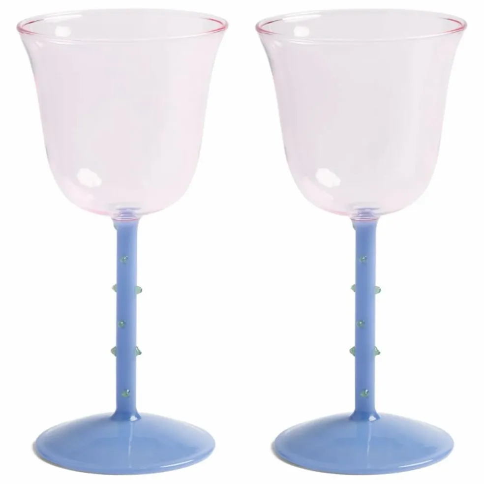 Verres à vin Dot - Set de 2 | Rose