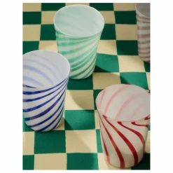 Verres en verre soufflé Bachette Verde - Set de 2 | Vert