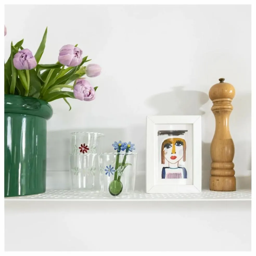 Verres Flora - Set de 2 | Rouge