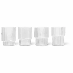 Verres Ripple - Set de 4