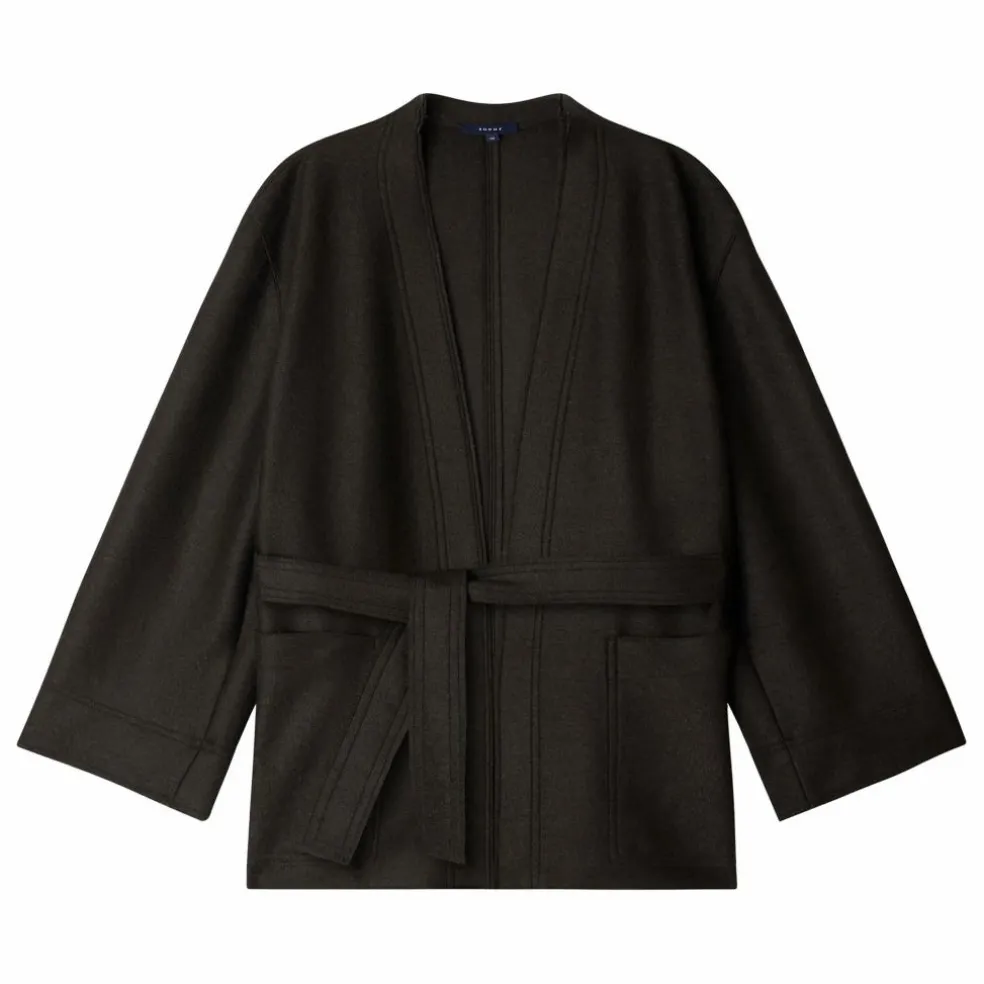 Veste Balme Laine Vierge | Vert foncé