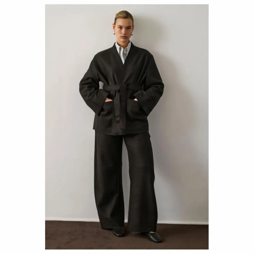 Veste Balme Laine Vierge | Vert foncé