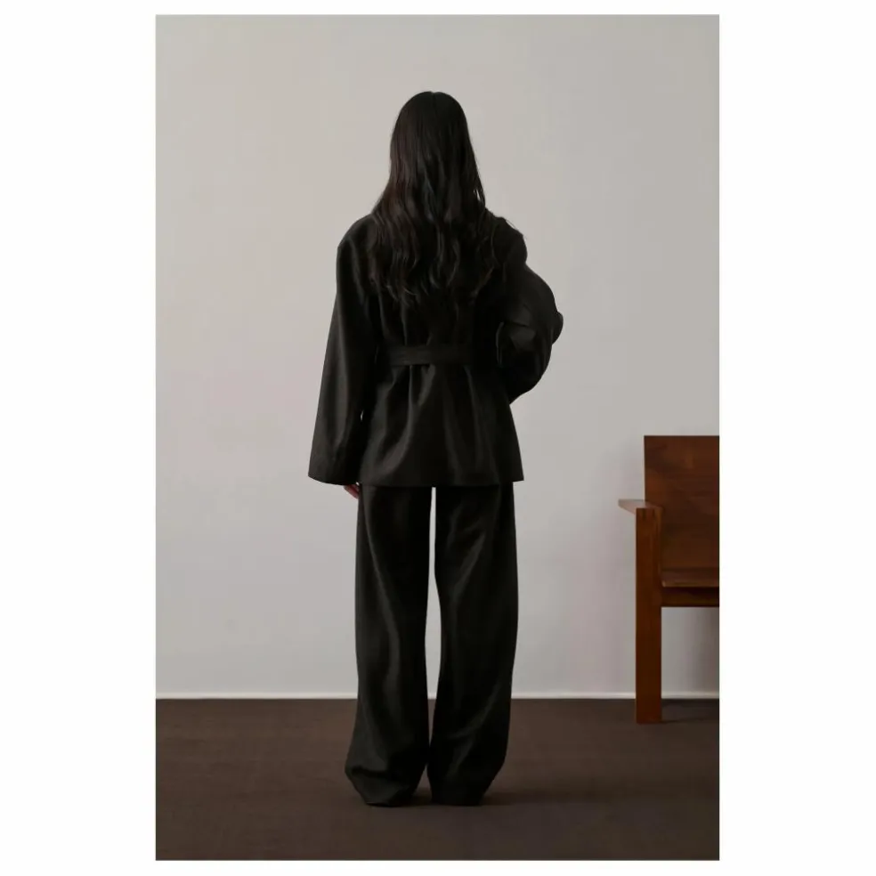 Veste Balme Laine Vierge | Vert foncé