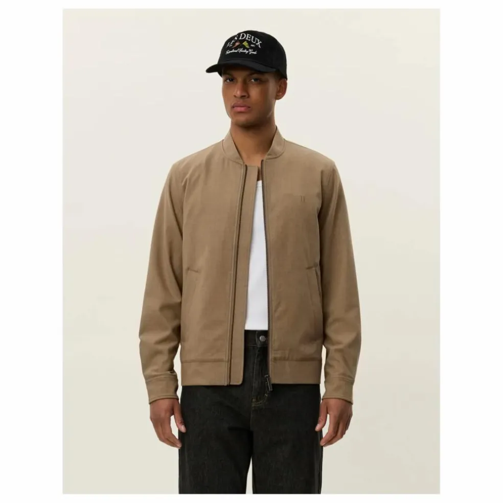 Veste Bomber Texturée Como | Marron
