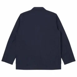 Veste Boutonnée Moleskine | Bleu marine