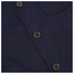 Veste Boutonnée Moleskine | Bleu marine