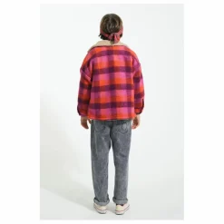 Veste Carreaux Laine | Rose