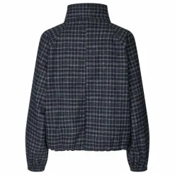 Veste Carreaux Mae | Bleu nuit