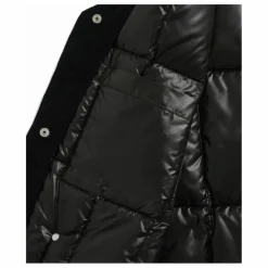 Veste Col Rond Velours Côtelé | Noir