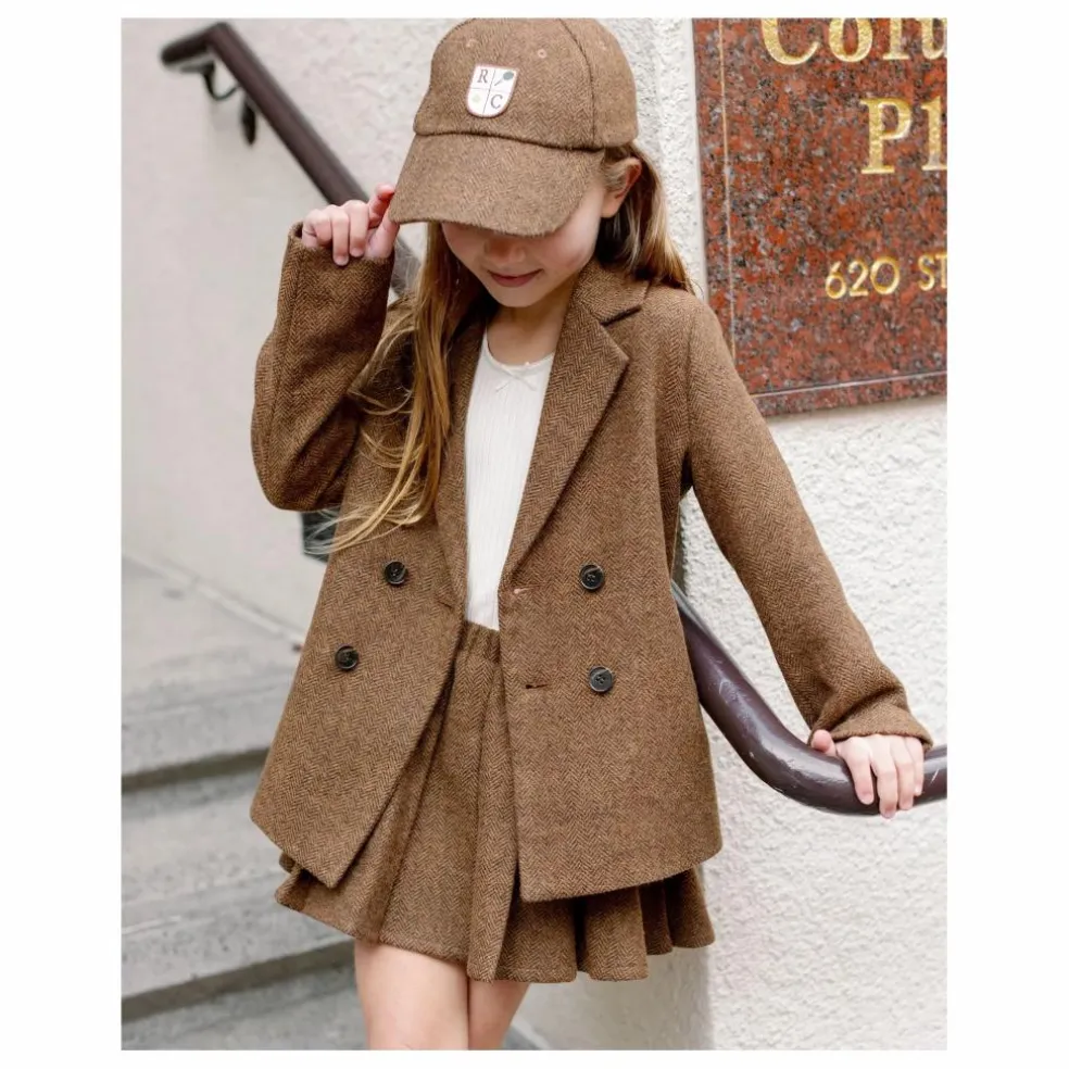 Veste Croisée Mini | Tabac