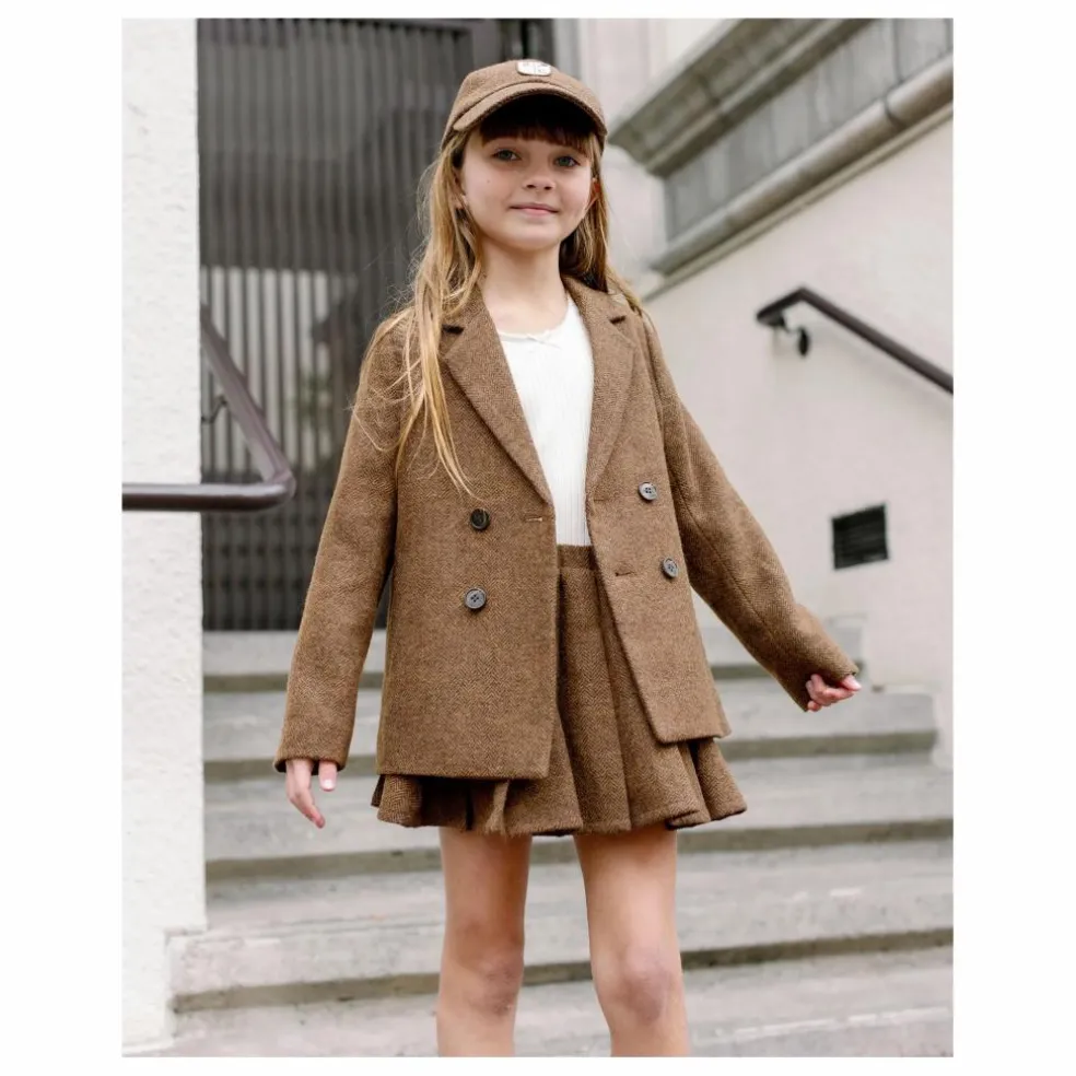 Veste Croisée Mini | Tabac