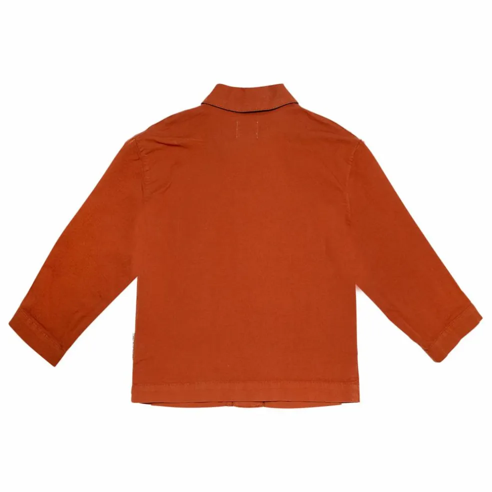 Veste David Popeline de Coton Bio | Caramel