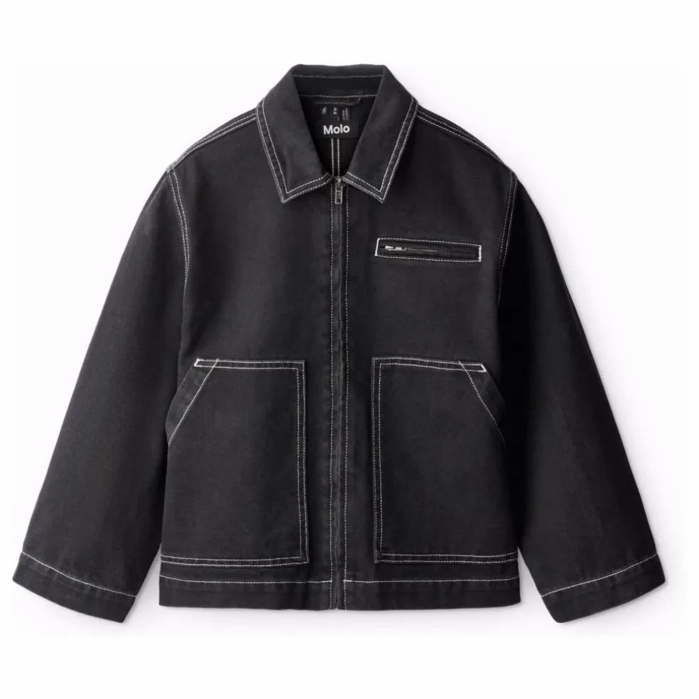 Veste Denim Hetson Coton Bio | Denim noir