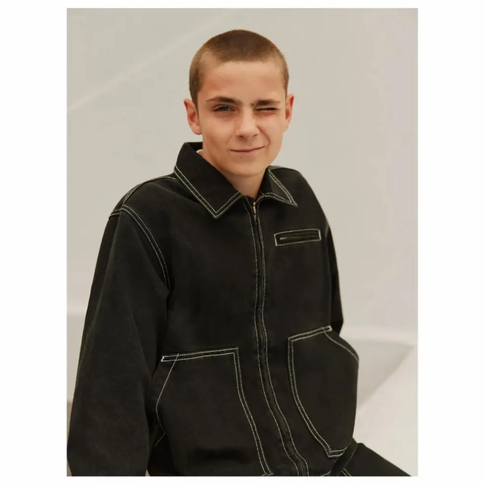 Veste Denim Hetson Coton Bio | Denim noir