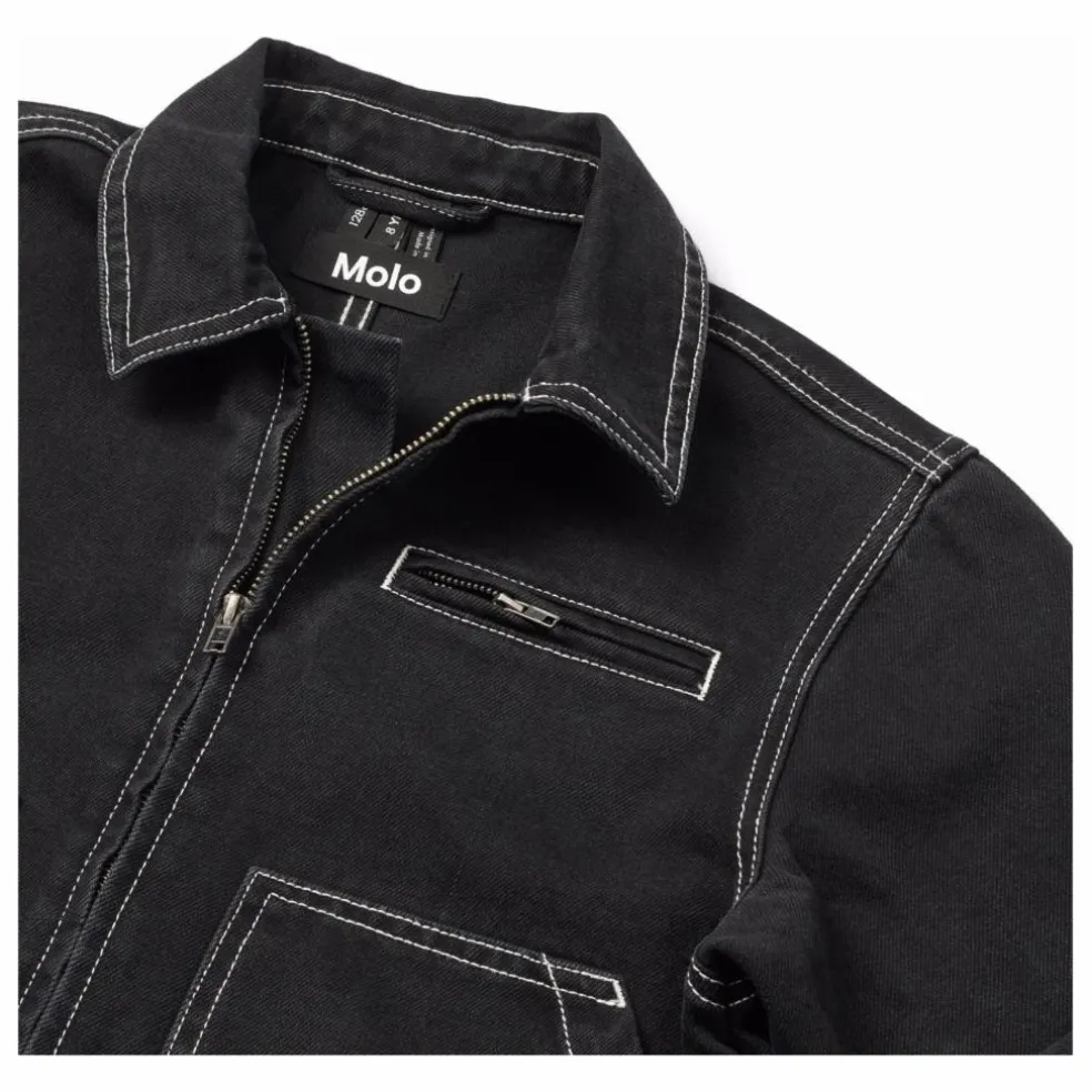 Veste Denim Hetson Coton Bio | Denim noir