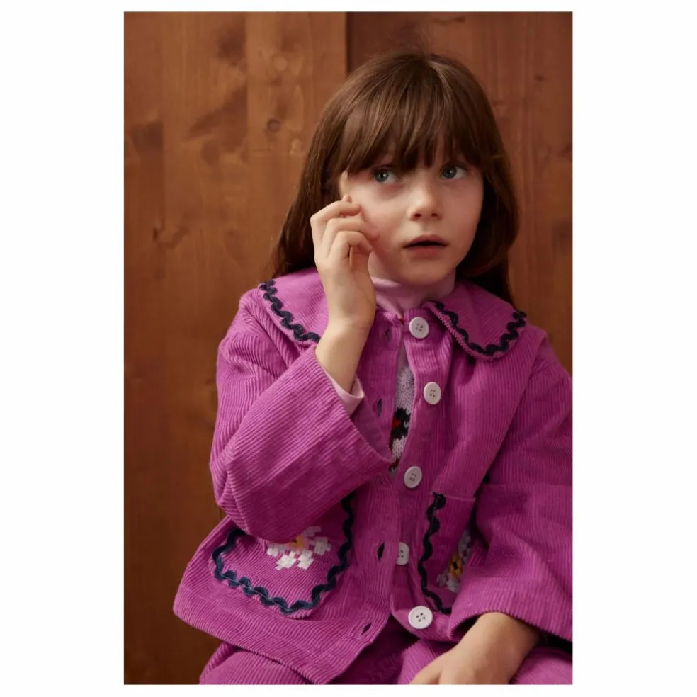 Veste Duchesse Velours Côtelé | Rose