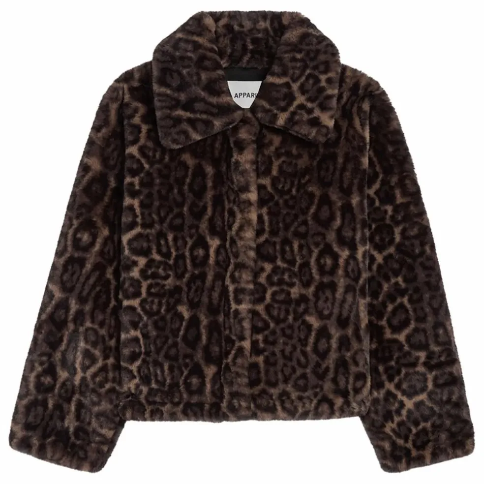 Veste Elis Léopard Fibres Recyclées | Marron