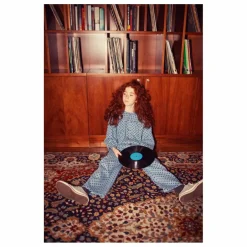 Veste en Jean Col Claudine Cœurs | Bleu Clair