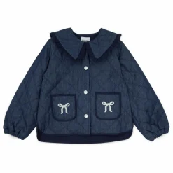 Veste en Jean Col Claudine Mariane | Bleu foncé