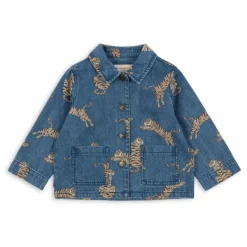Veste en Jean Magot Tigres Coton Bio | Bleu