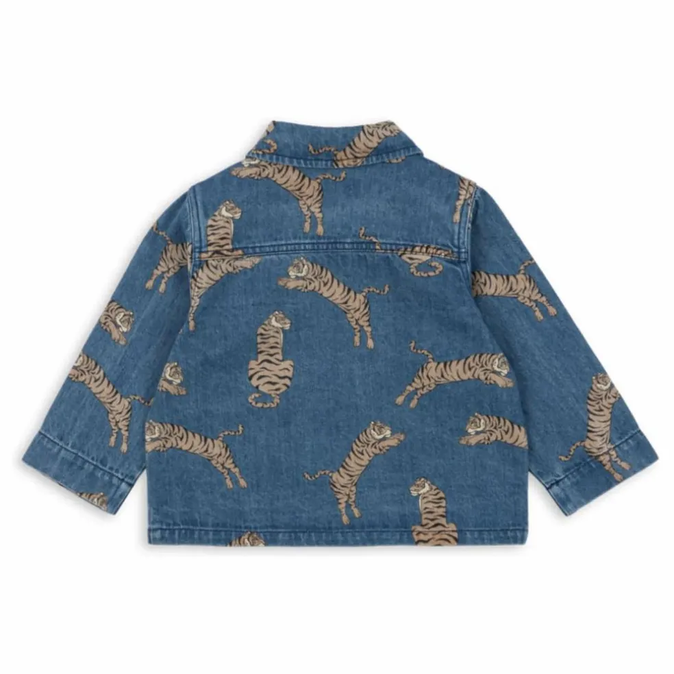 Veste en Jean Magot Tigres Coton Bio | Bleu