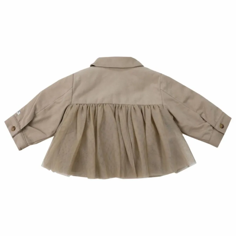 Veste en Tulle Verlaine | Taupe