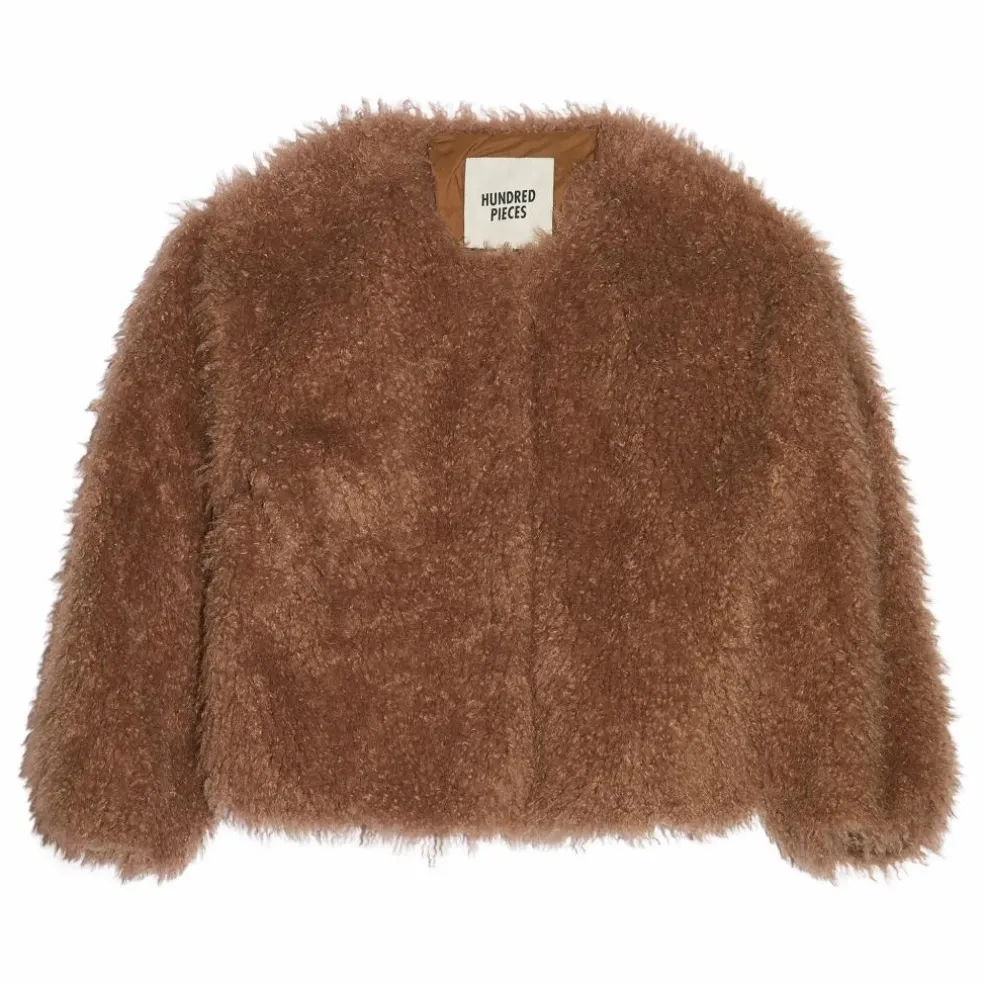 Veste Façon Fourrure Lucky | Taupe