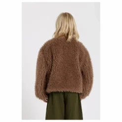 Veste Façon Fourrure Lucky | Taupe