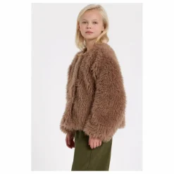 Veste Façon Fourrure Lucky | Taupe