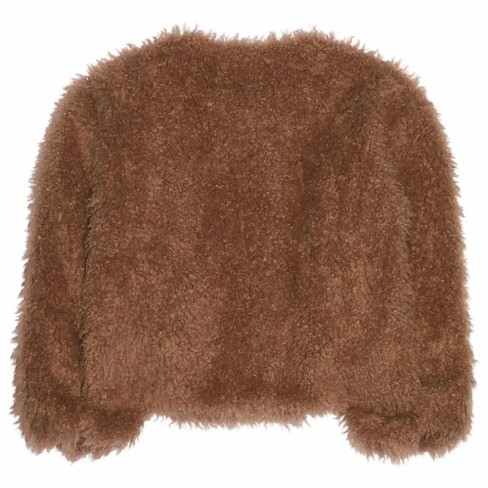 Veste Façon Fourrure Lucky | Taupe