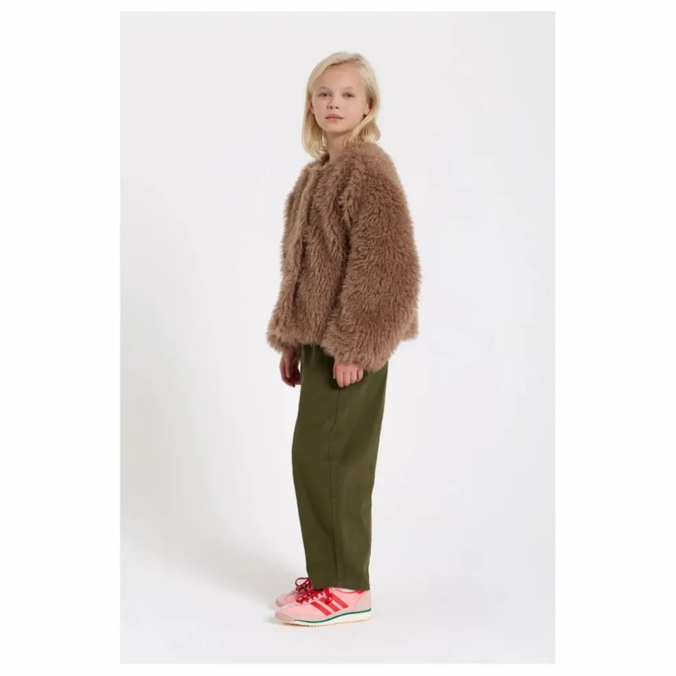 Veste Façon Fourrure Lucky | Taupe