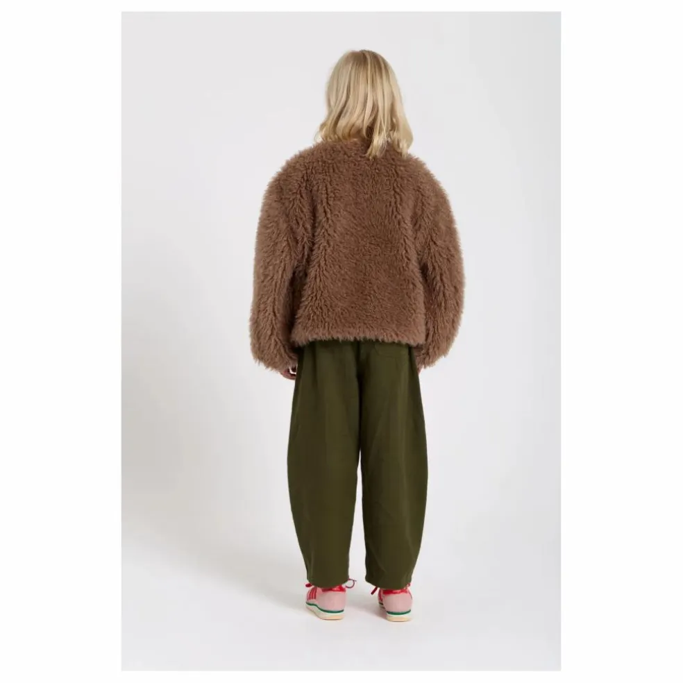 Veste Façon Fourrure Lucky | Taupe