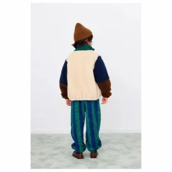 Veste Façon Sherpa Colorblock | Beige