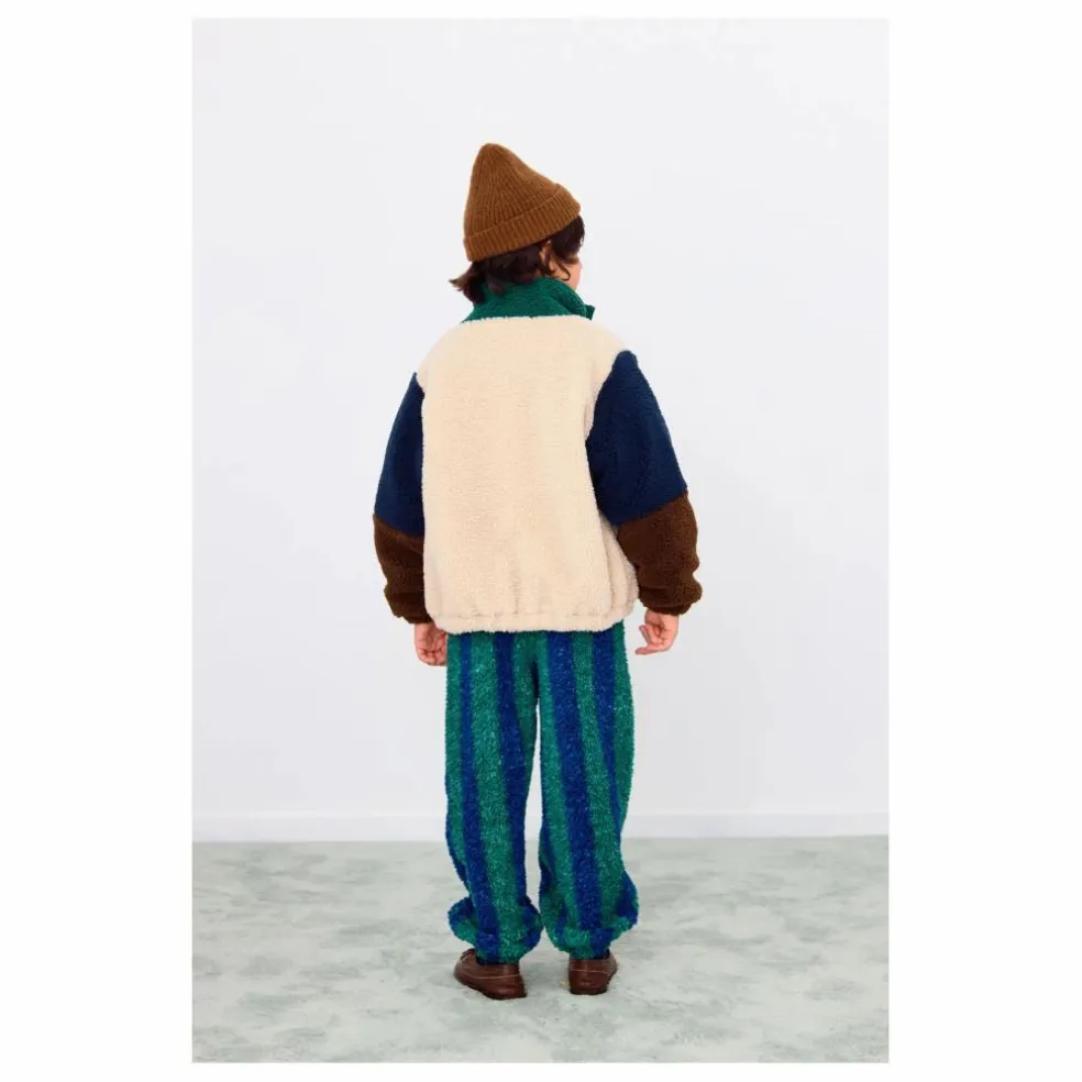 Veste Façon Sherpa Colorblock | Beige